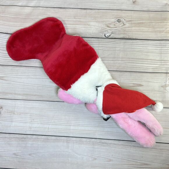 VTG Energizer Battery Bunny Christmas Stocking 27" Holding Drum 1993 Pink Retro - Picture 14 of 16
